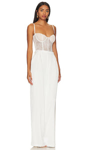 Katie May Tink Jumpsuit in White