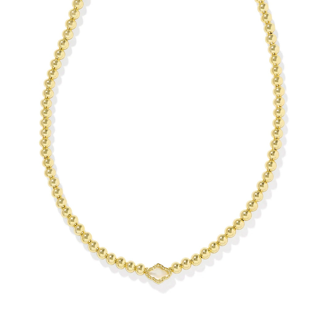 Kendra Scott Abbie Beaded Necklace in Mother-of-Pearl