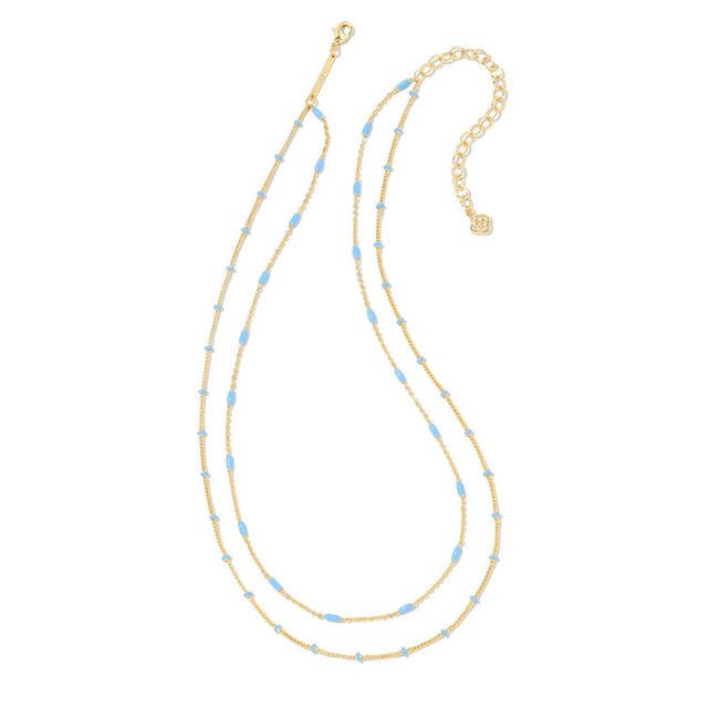 Kendra Scott Dottie Multi-Strand Necklace in Periwinkle