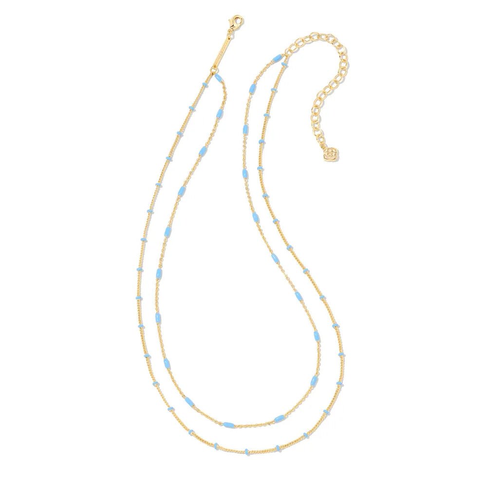 Kendra Scott Dottie Multi-Strand Necklace in Periwinkle