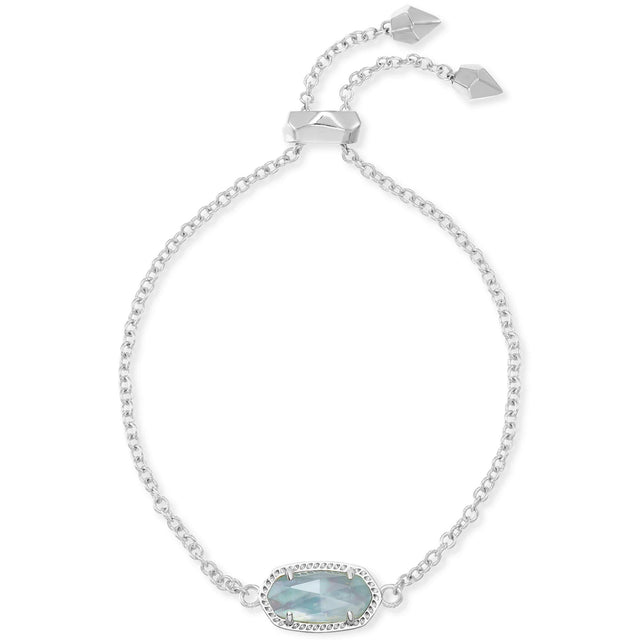 Kendra Scott Elaina Bracelet in Light Blue Illusion, Rhodium Plated