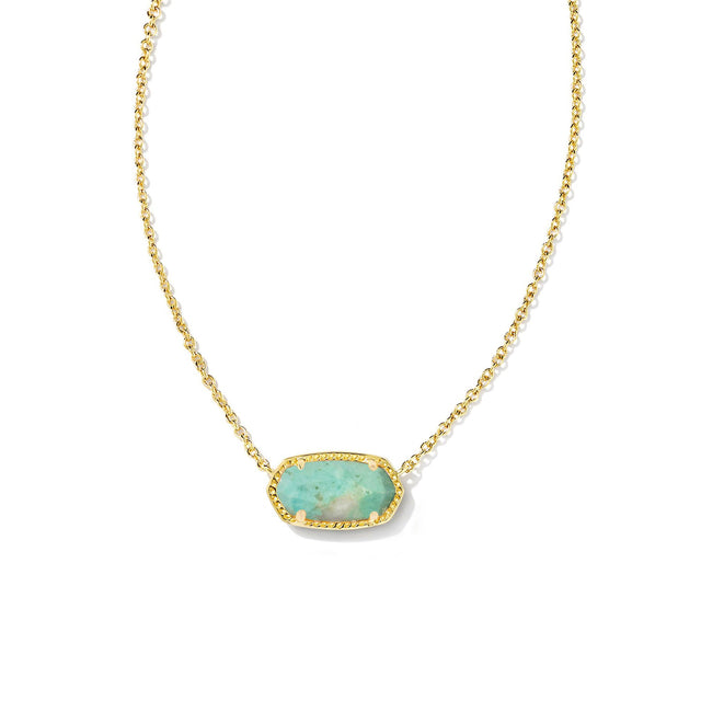 Kendra Scott Elisa Pendant Necklace in Sea Green Chrysocolla