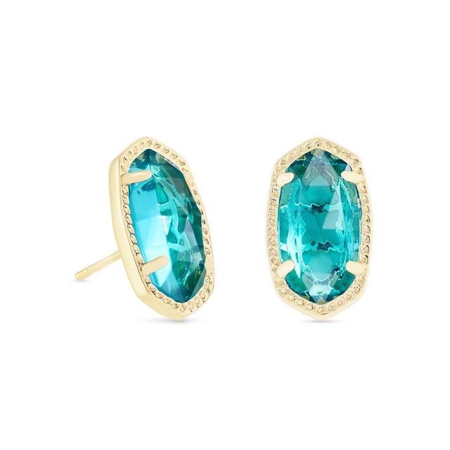Kendra Scott Ellie Earrings in London Blue, Gold Plated