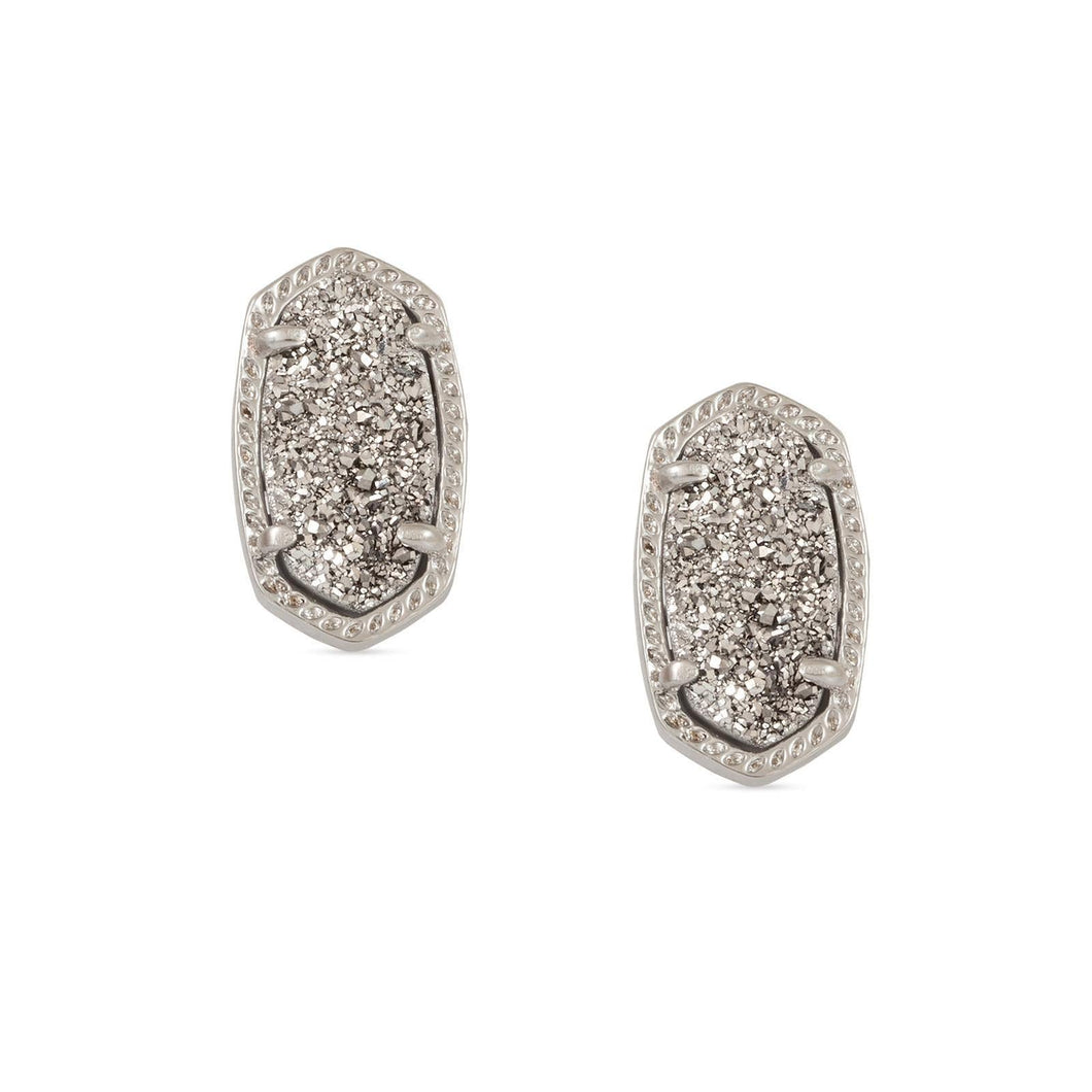 Kendra Scott Ellie Earrings in Rhodium Drusy