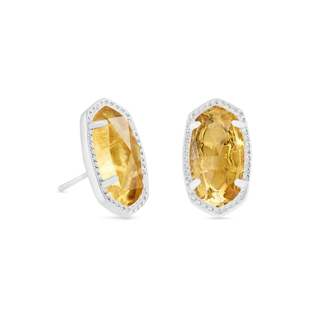 Kendra Scott Ellie Stud Earrings in Citrine