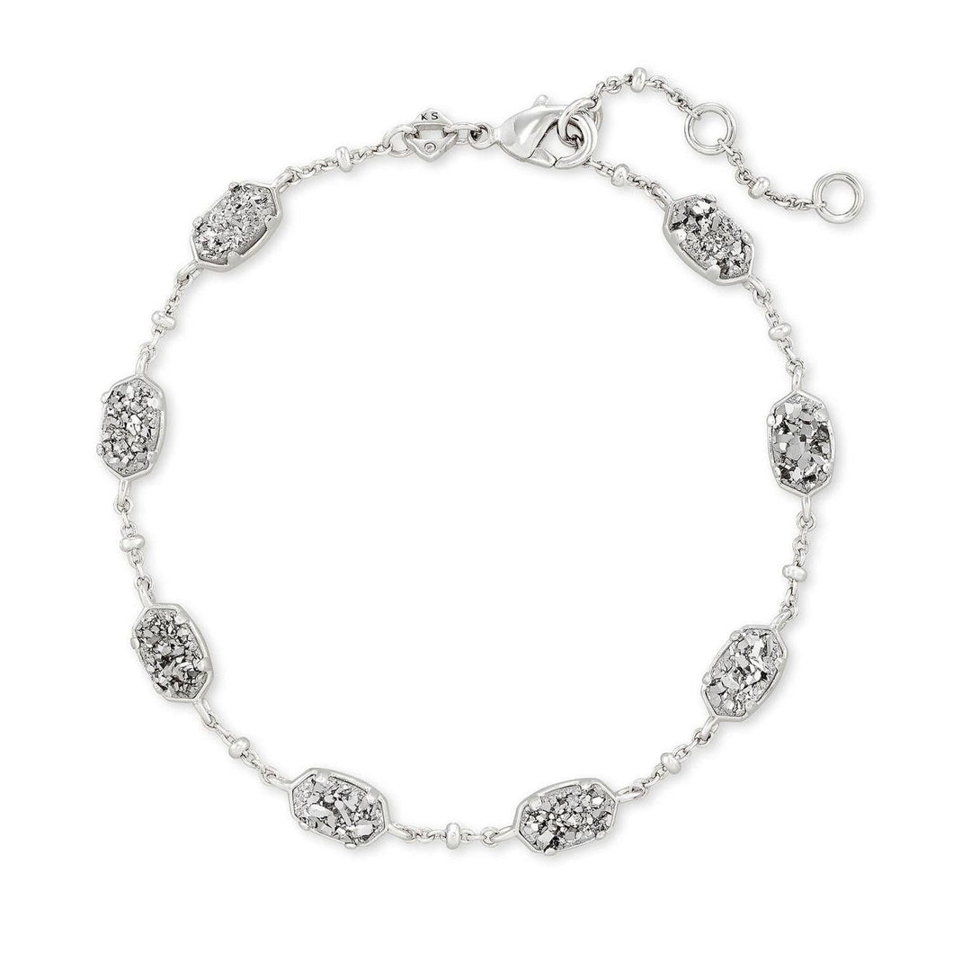 Kendra Scott Emilie Chain Bracelet in Platinum-Tone Drusy