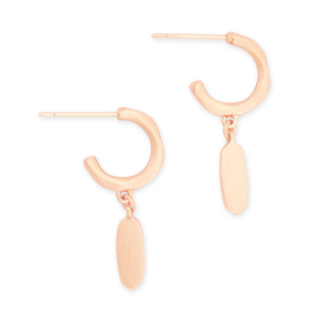 Kendra Scott Fern Huggie Hoop Earrings, Rose Gold-Plated