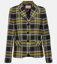 Kenzo Checked wool-blend blazer