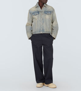 Kenzo Drawn Varsity embroidered denim jacket