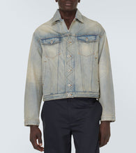 Kenzo Drawn Varsity embroidered denim jacket