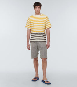 Kenzo Logo striped thong sandals