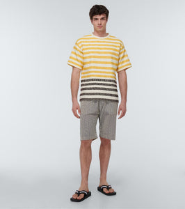 Kenzo Logo striped thong sandals
