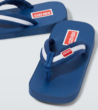 Kenzo Logo striped thong sandals