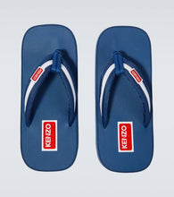 Kenzo Logo striped thong sandals