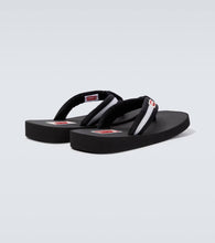 Kenzo Logo striped thong sandals