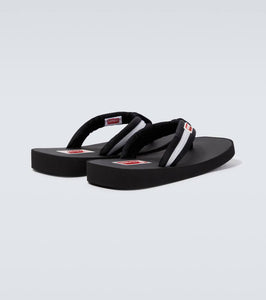 Kenzo Logo striped thong sandals