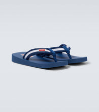 Kenzo Logo striped thong sandals