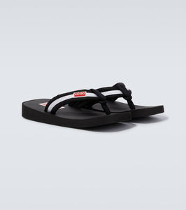 Kenzo Logo striped thong sandals