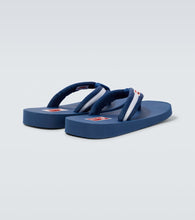 Kenzo Logo striped thong sandals