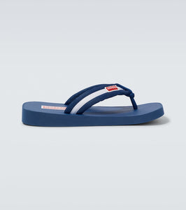 Kenzo Logo striped thong sandals