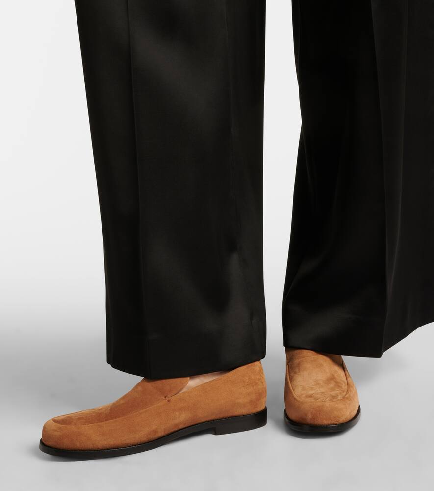 Khaite Alessio suede loafers