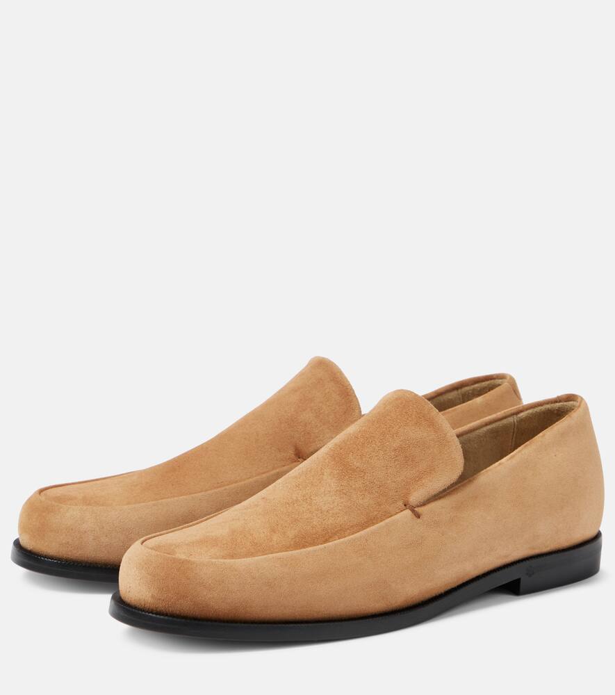 Khaite Alessio suede loafers