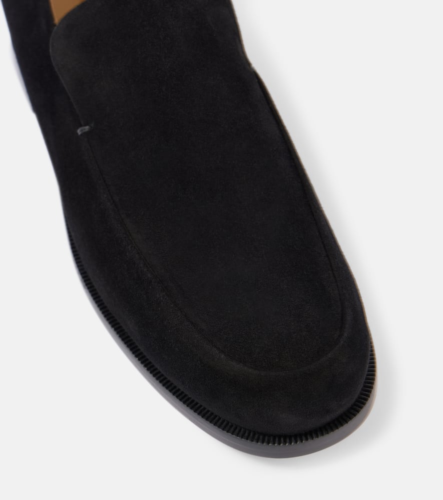 Khaite Alessio suede loafers