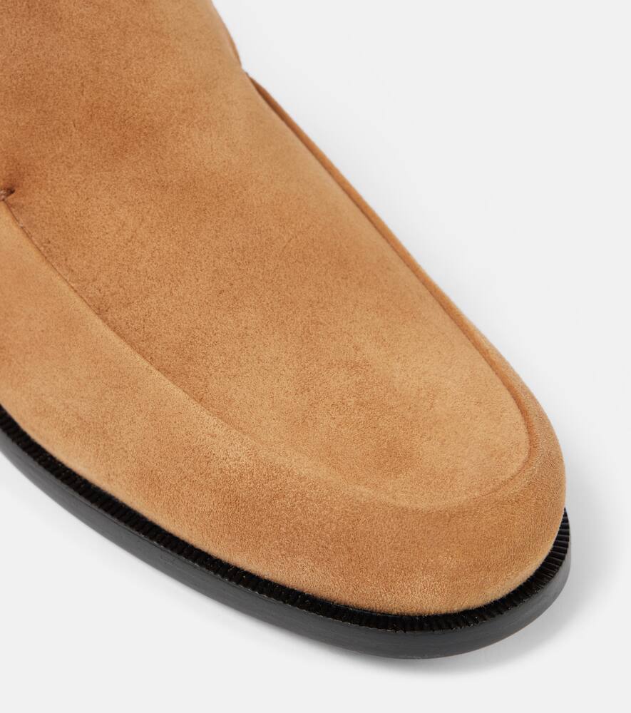 Khaite Alessio suede loafers