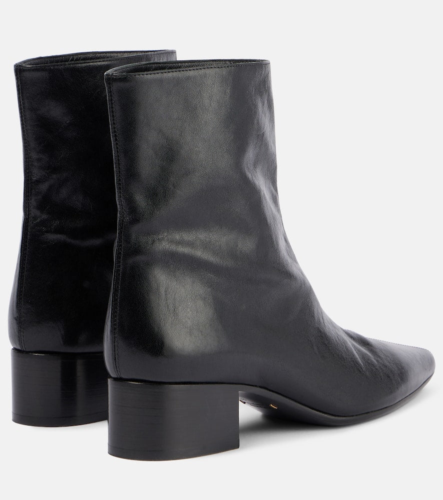 Khaite Andee leather ankle boots