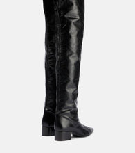 Khaite Andee leather over-the-knee boots