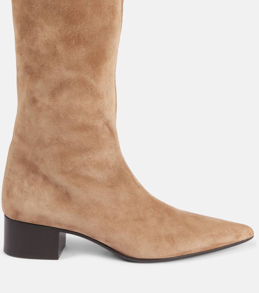 Khaite Andee suede knee-high boots
