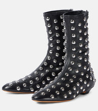 Khaite Apollo studded leather booties