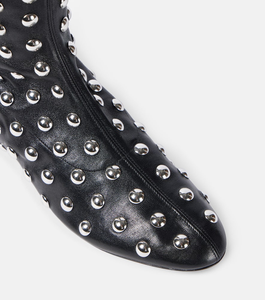 Khaite Apollo studded leather booties