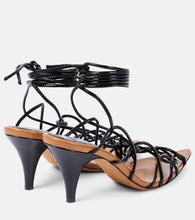 Khaite Arden 75 leather sandals