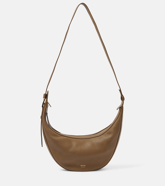 Khaite Augustina Small leather shoulder bag. Shop Khaite Shoulder Bags for women now.