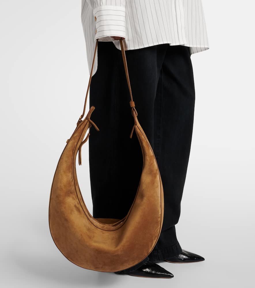 Khaite Augustina suede shoulder bag
