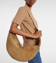 Khaite Augustina suede shoulder bag