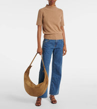 Khaite Augustina suede shoulder bag