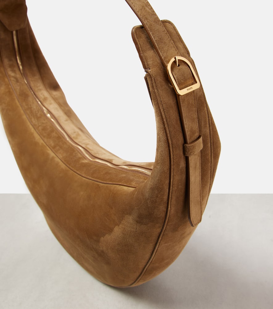 Khaite Augustina suede shoulder bag
