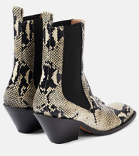 Khaite Austin 60 snake-effect leather ankle boots
