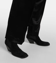 Khaite Austin 60 suede ankle boots