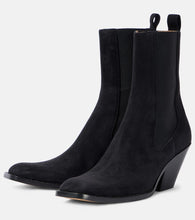 Khaite Austin 60 suede ankle boots