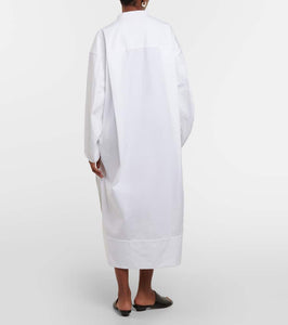 Khaite Brom cotton midi dress