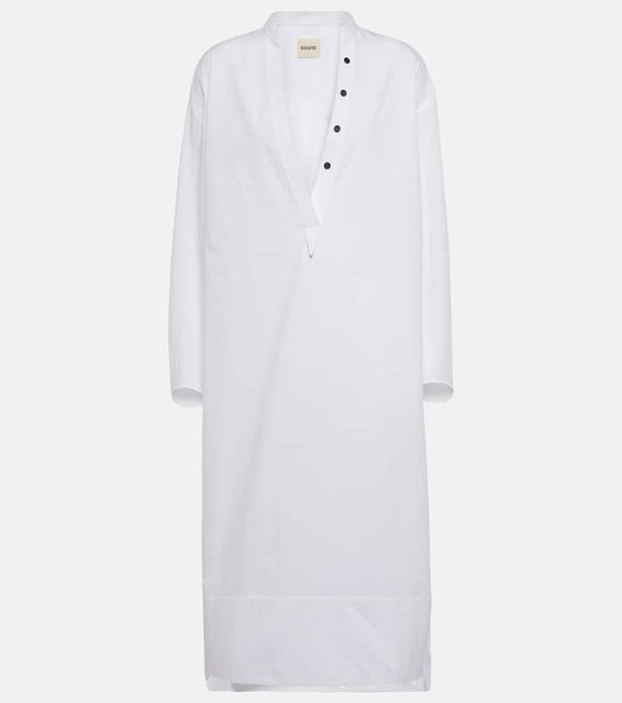 Khaite Brom cotton midi dress