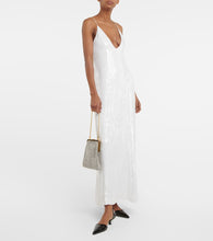 Khaite Carina sequined slip dress