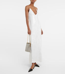 Khaite Carina sequined slip dress