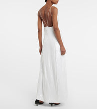 Khaite Carina sequined slip dress