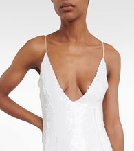 Khaite Carina sequined slip dress