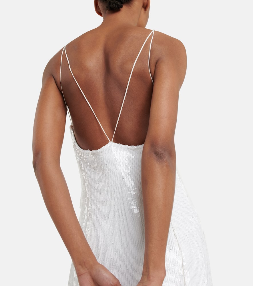 Khaite Carina sequined slip dress