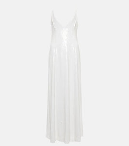 Khaite Carina sequined slip dress